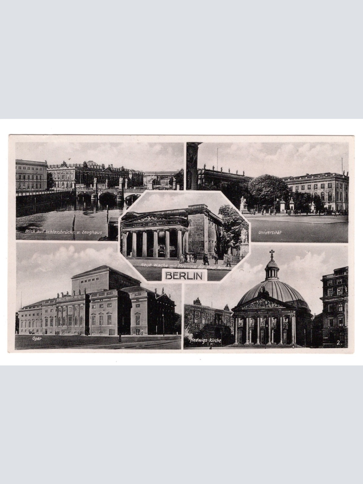 AK, Berlin, Universität, Oper, Hedwigs-Kirche, Ansichtskarte (S5416)