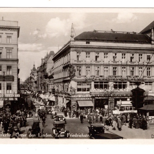 AK, Berlin, Verkehr, Unter den Linden, Ansichtskarte (S5430)