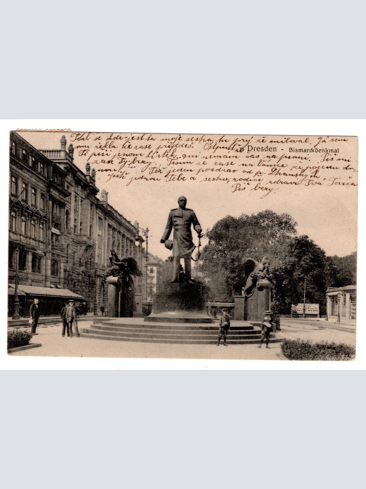 AK, Dresden, Sachsen, Bismarckdenkmal, Ansichtskarte (S5452)