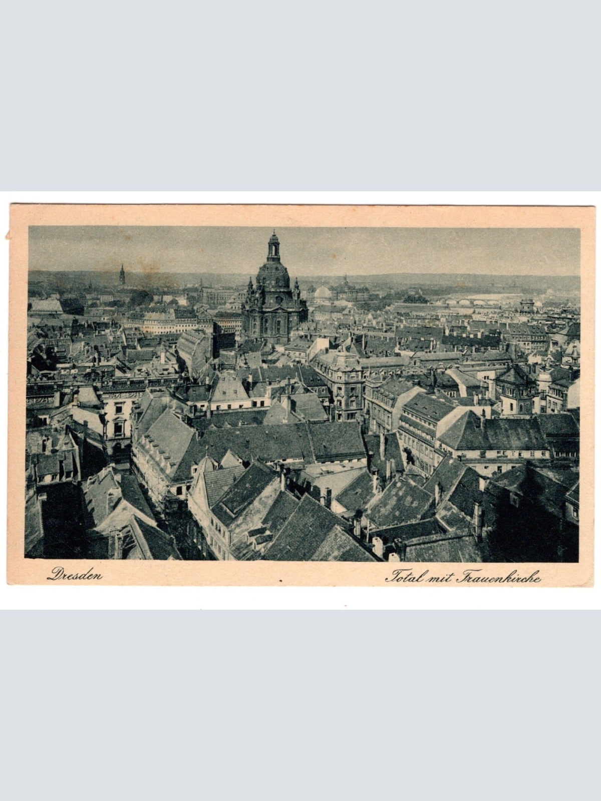 AK, Dresden, Sachsen, Total mit Frauenkirche, Ansichtskarte (S5453)