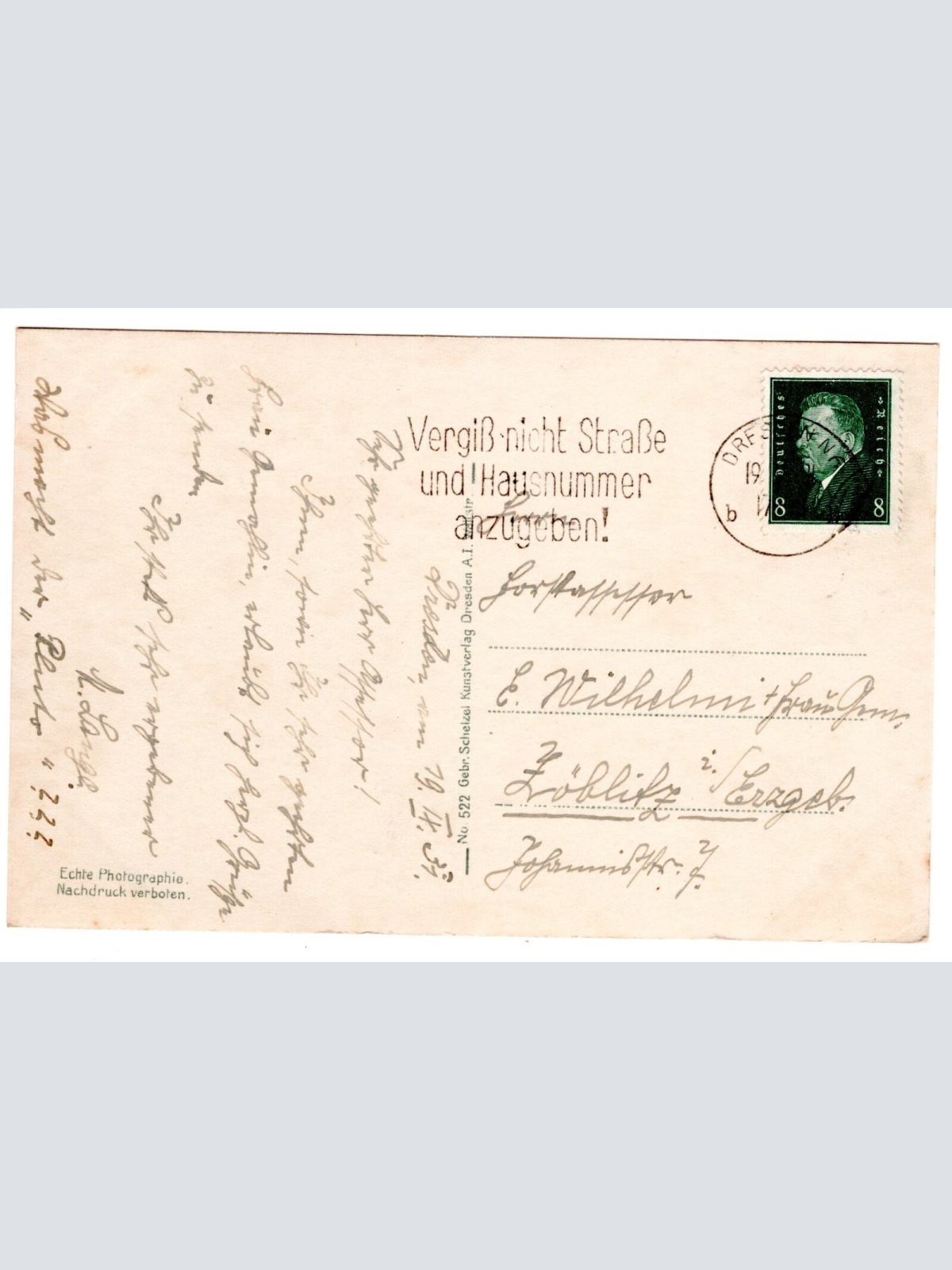 AK, Dresden, Sachsen, Blick vom Rathausturm, Ansichtskarte (S5479)