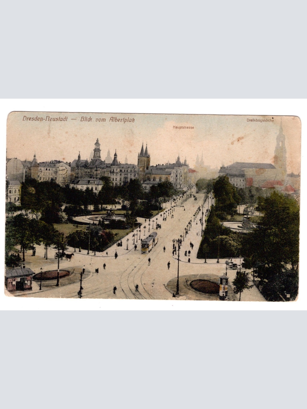 AK, Dresden, Sachsen, Blick vom Albertplatz, Ansichtskarte (S5488)