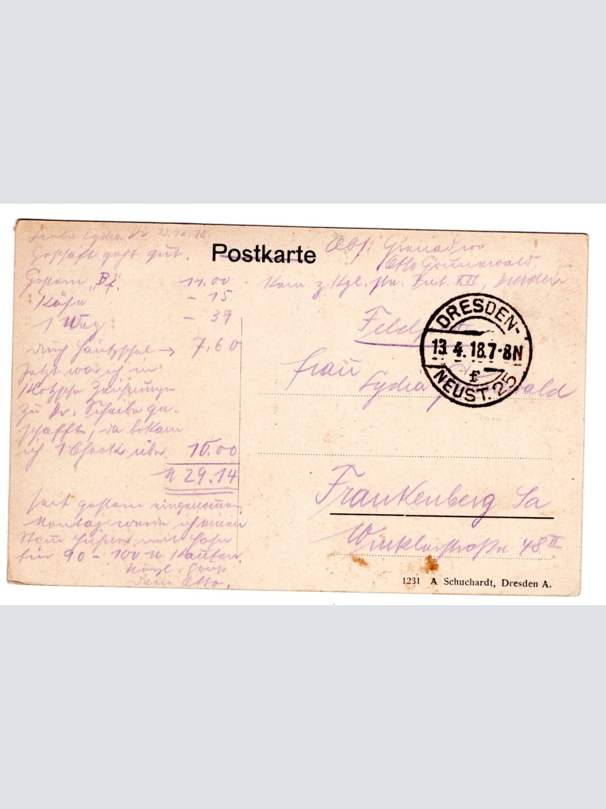 AK, Dresden, Sachsen, Albertplatz, Ansichtskarte (S5493)