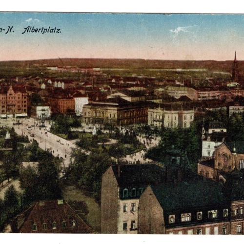 AK, Dresden, Sachsen, Albertplatz, Ansichtskarte (S5494)