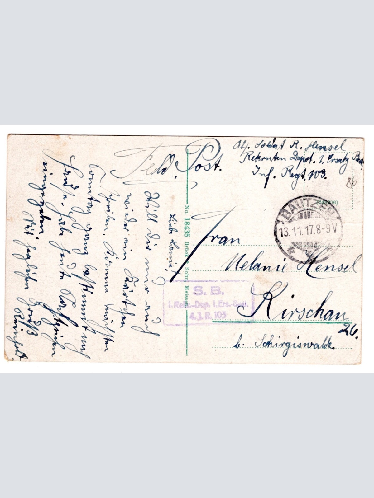 AK, Bautzen, Sachsen, vom Bürgergarten gesehen, Ansichtskarte (S5495)