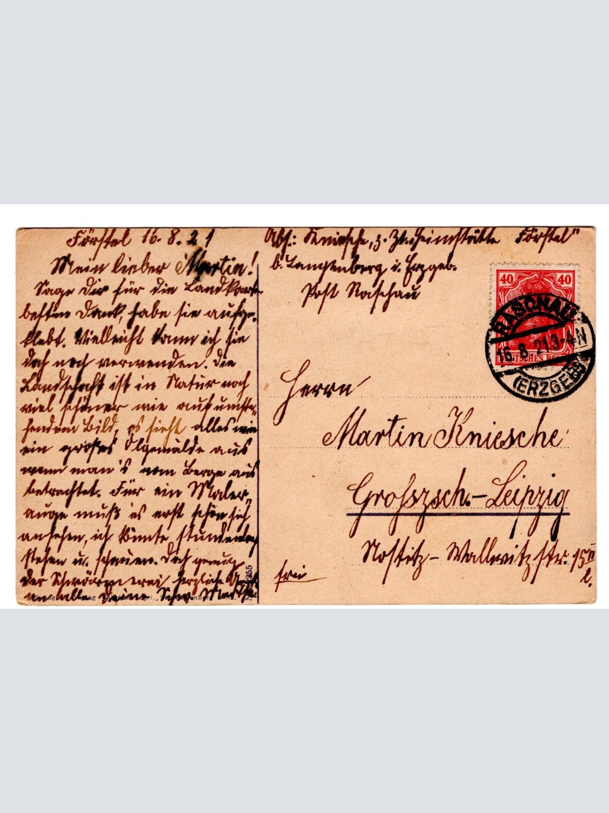 AK, Emmlerfelsen auf Langenberg und Förstel, Sachsen, Ansichtskarte (S5546)