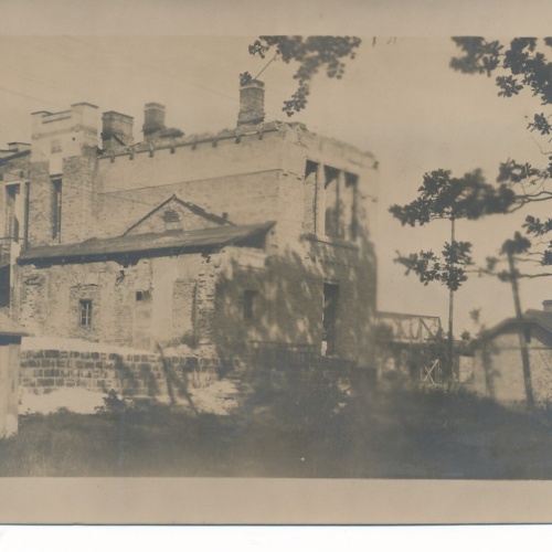 AK aus Kowel Ukraine Russ. zerstörung am Bahnhof Ansichtskarte (14134)