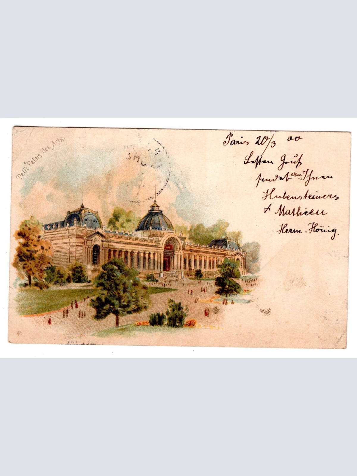 AK, Petit Palais des Arts, Litho, Ansichtskarte (S5578)