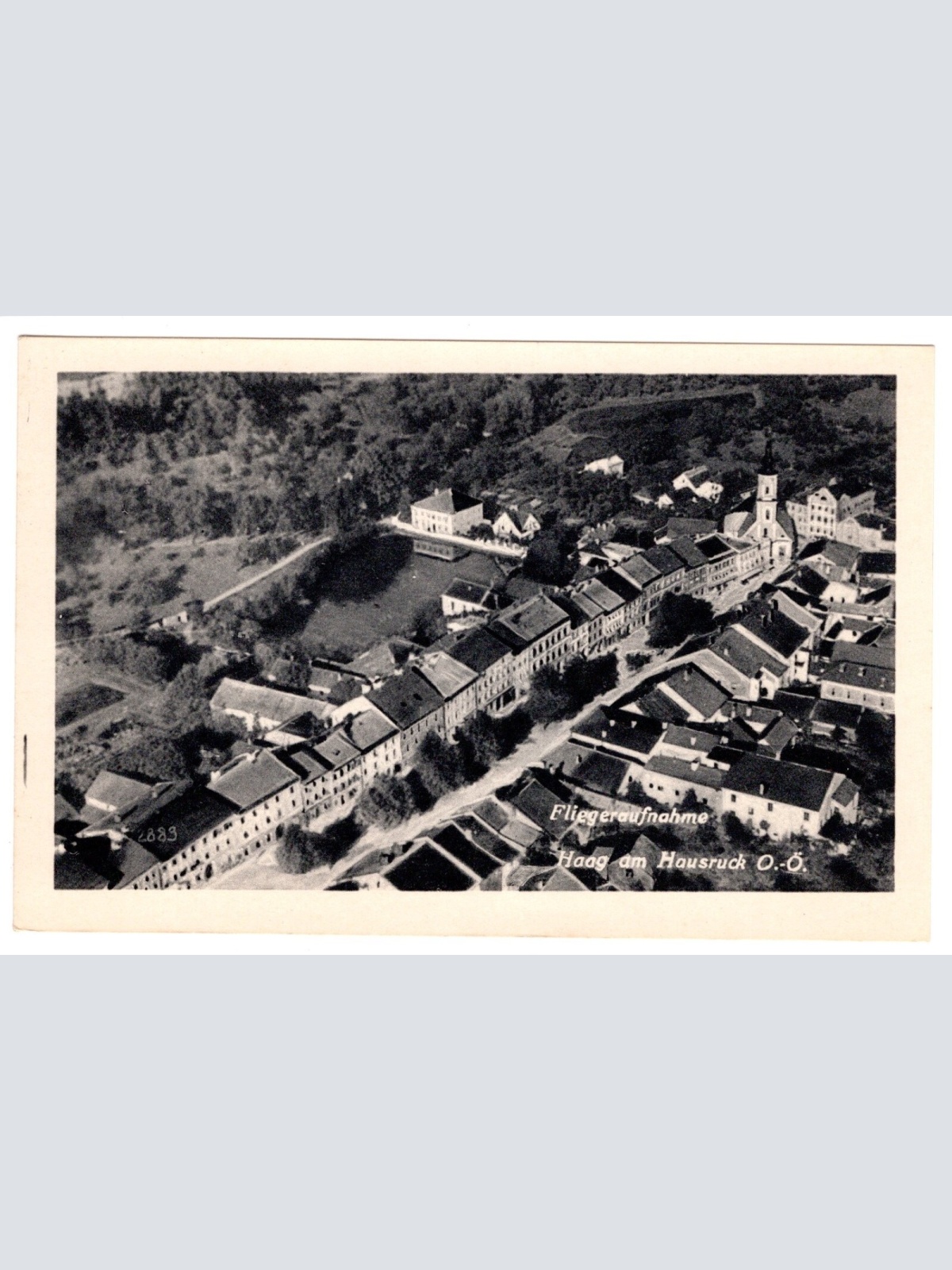 AK, Haag am Hausruck, Oberösterreich, Fliegeraufnahme, Ansichtskarte (S5590)