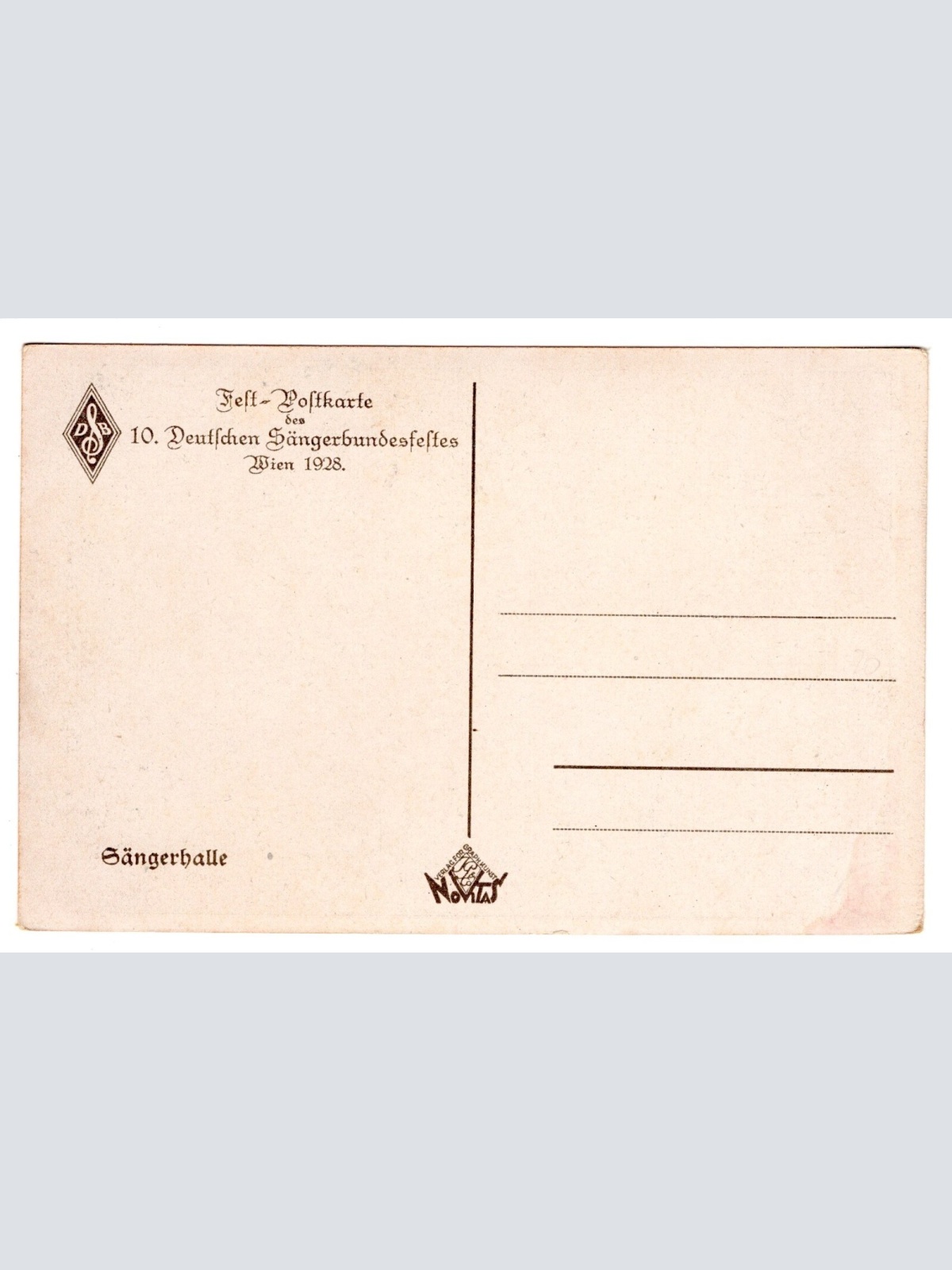 AK, 10. Deutsche Sängerbundfest, Wien, Ansichtskarte (S5608)