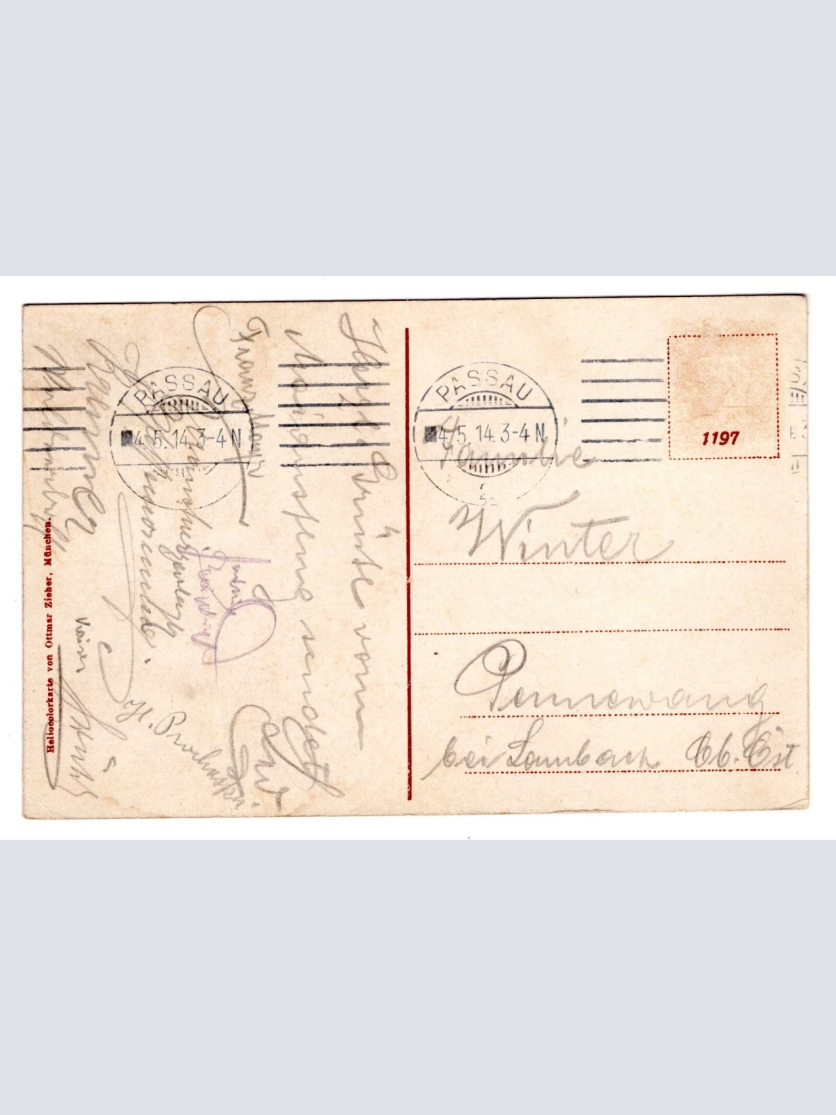 AK, Passau, Total vom Nonnengut aus, Bayern, Ansichtskarte (S5669)