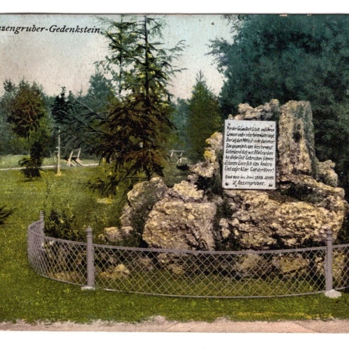 AK, Bad Hall, Anzengruber Gedenkstein, Oberösterreich, Ansichtskarte (S5684)