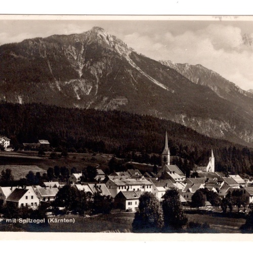 AK, Hermagor mit Spitzegel, Kärnten, Ansichtskarte (S5742)