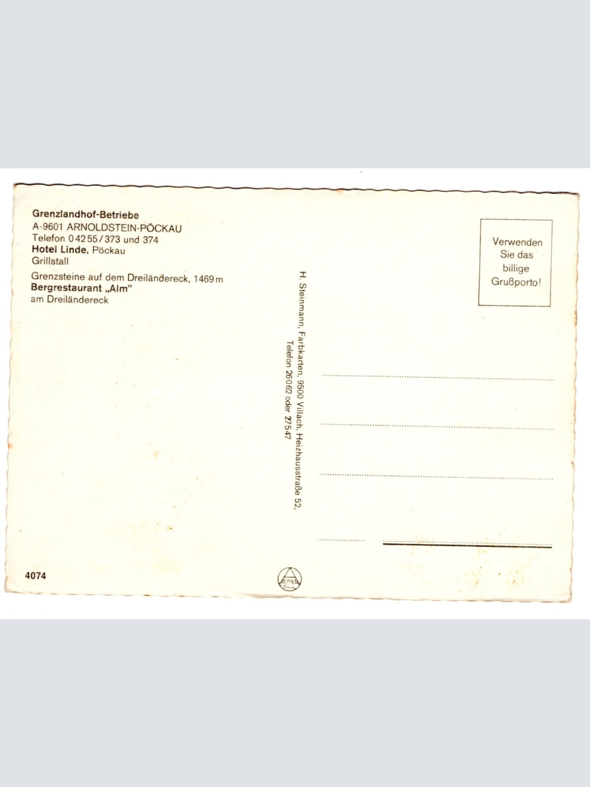 AK, Hotel Linde, Pöckau, Kärnten, Ansichtskarte (S5743)