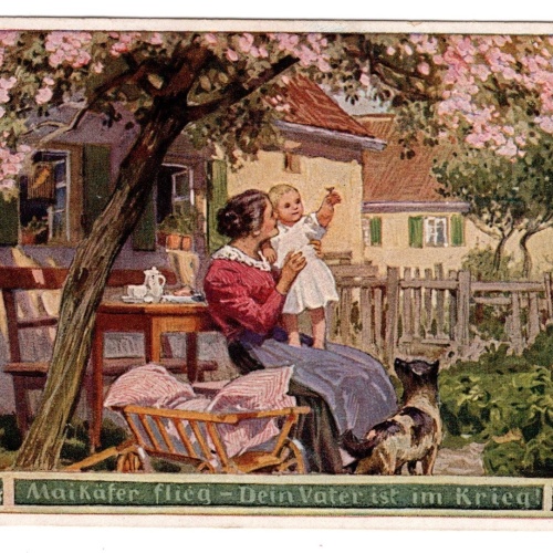 AK, Maikäfer flieg - Dein Vater ist im Krieg, Ansichtskarte (S5780)