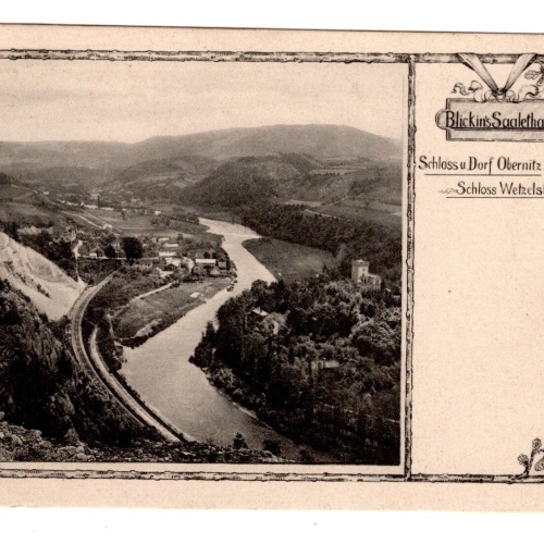 AK, Schloss Wetzelstein, Obernitz, Thüringen, Ansichtskarte (S5808)