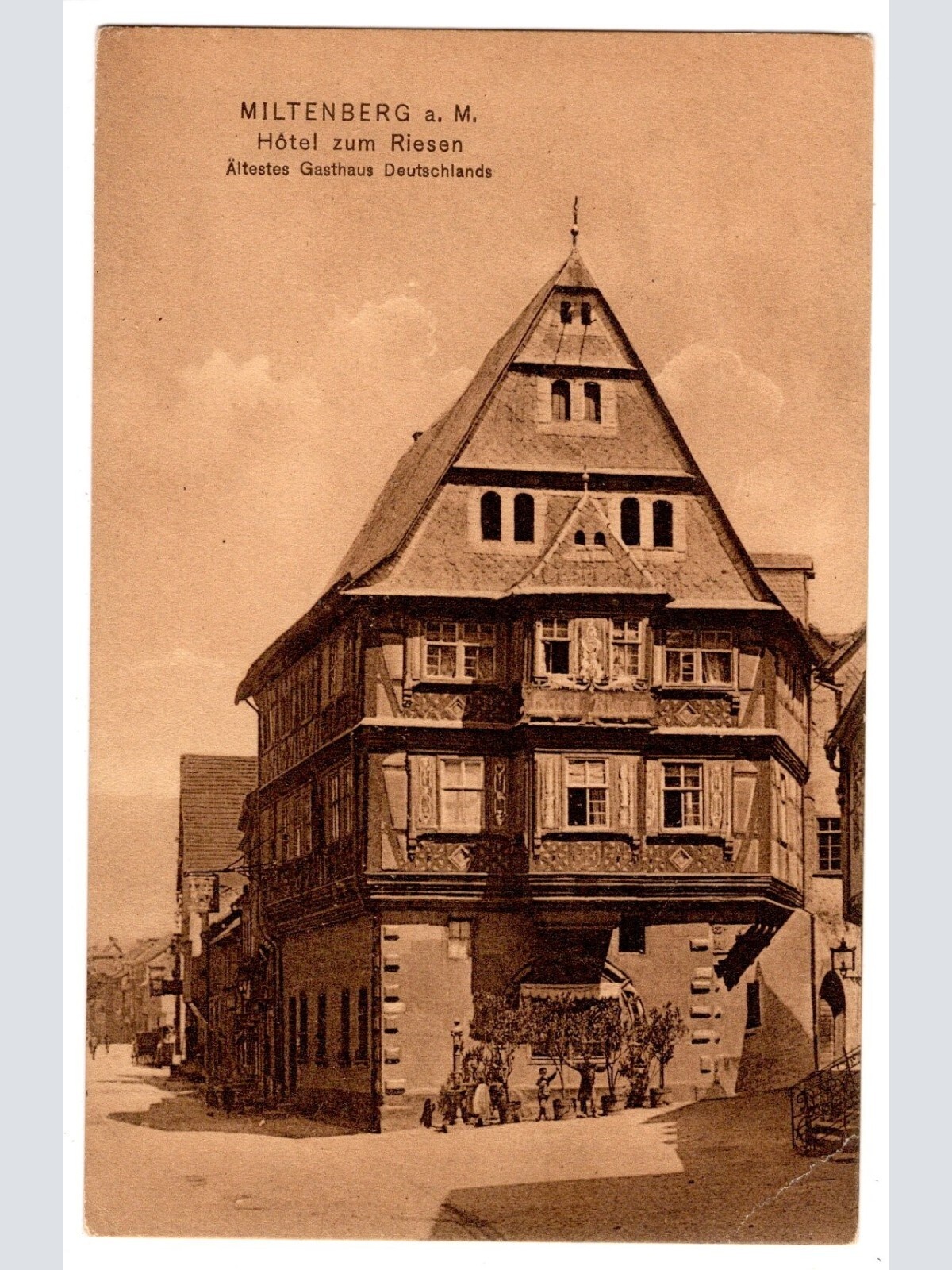 AK, Miltenberg, Hotel zum Riesen, Bayern, Ansichtskarte (S5829)