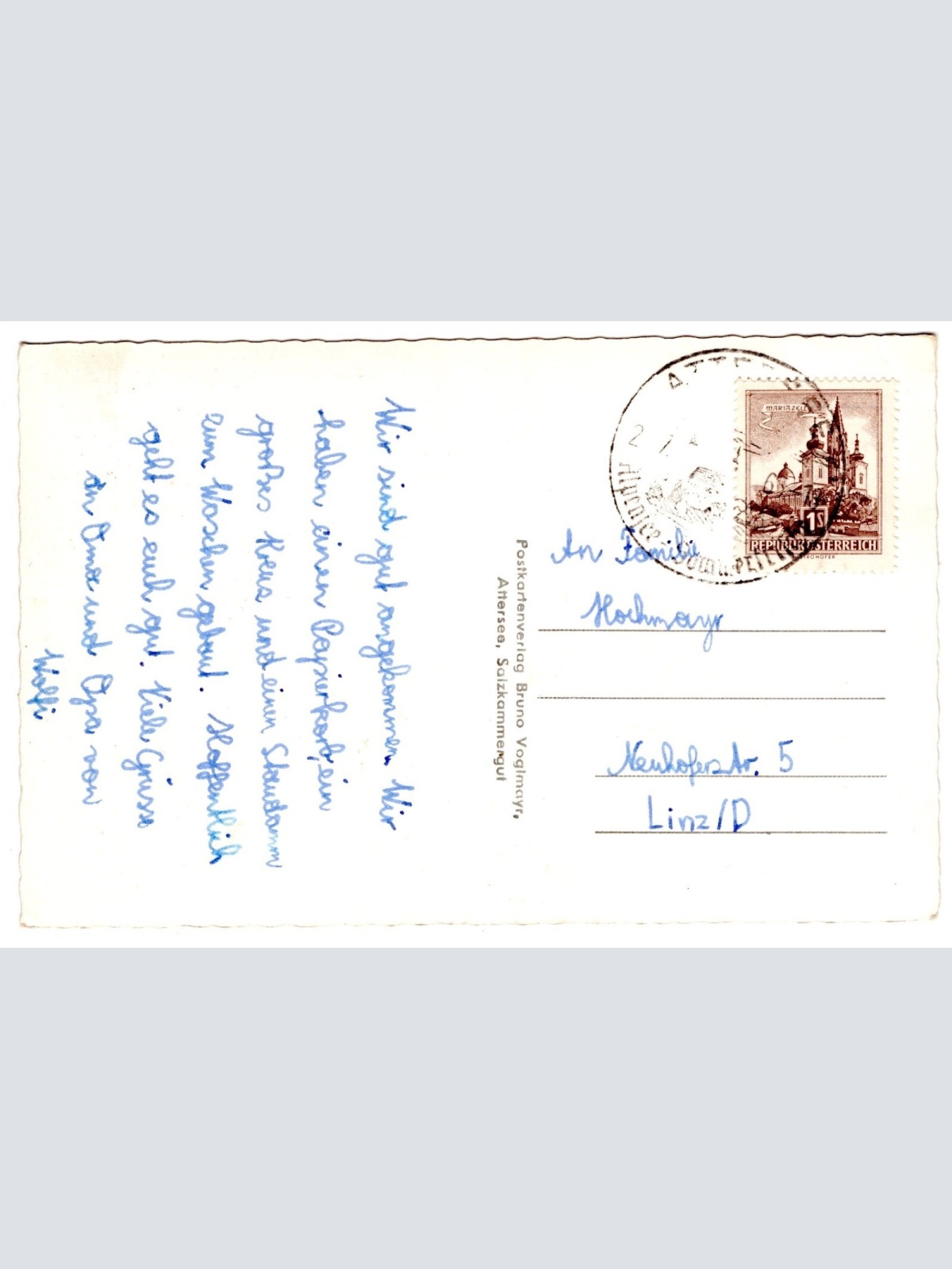 AK, Segelregatta Attersee, Oberösterreich, Ansichtskarte (S5845)