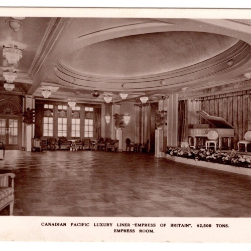 AK, Canadian Pacific Luxury Liner, Empress of Britain, Ansichtskarte (S5866)