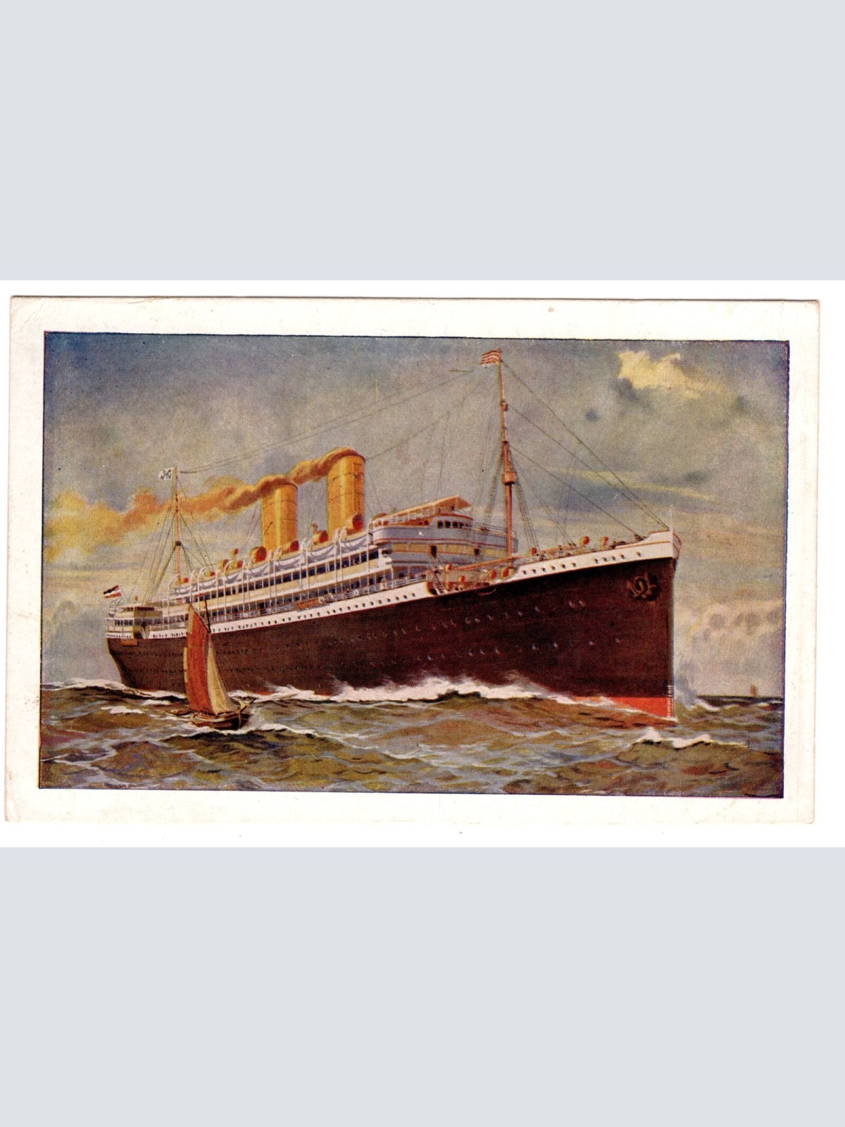 AK, Norddeutscher LLoyd Bremen, Doppelschraubendampfer, Ansichtskarte (S5872)