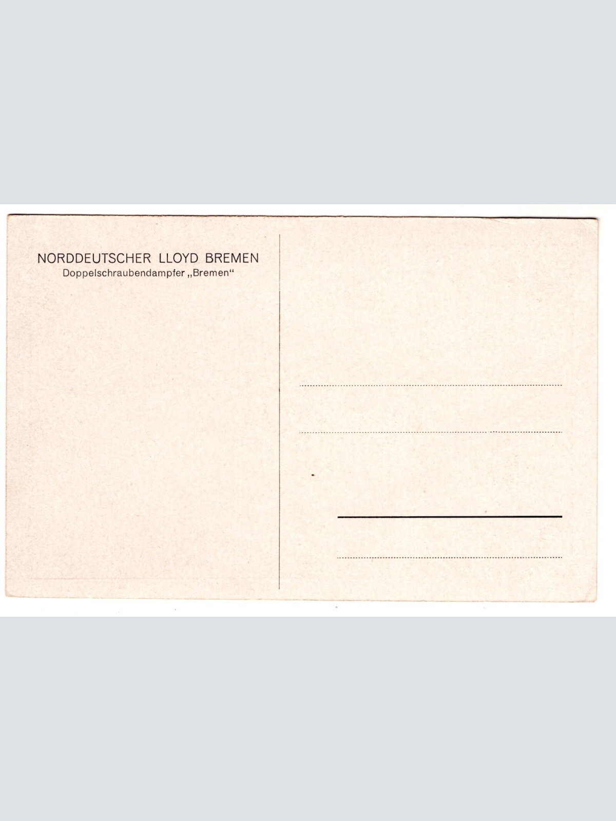 AK, Norddeutscher LLoyd Bremen, Doppelschraubendampfer, Ansichtskarte (S5872)