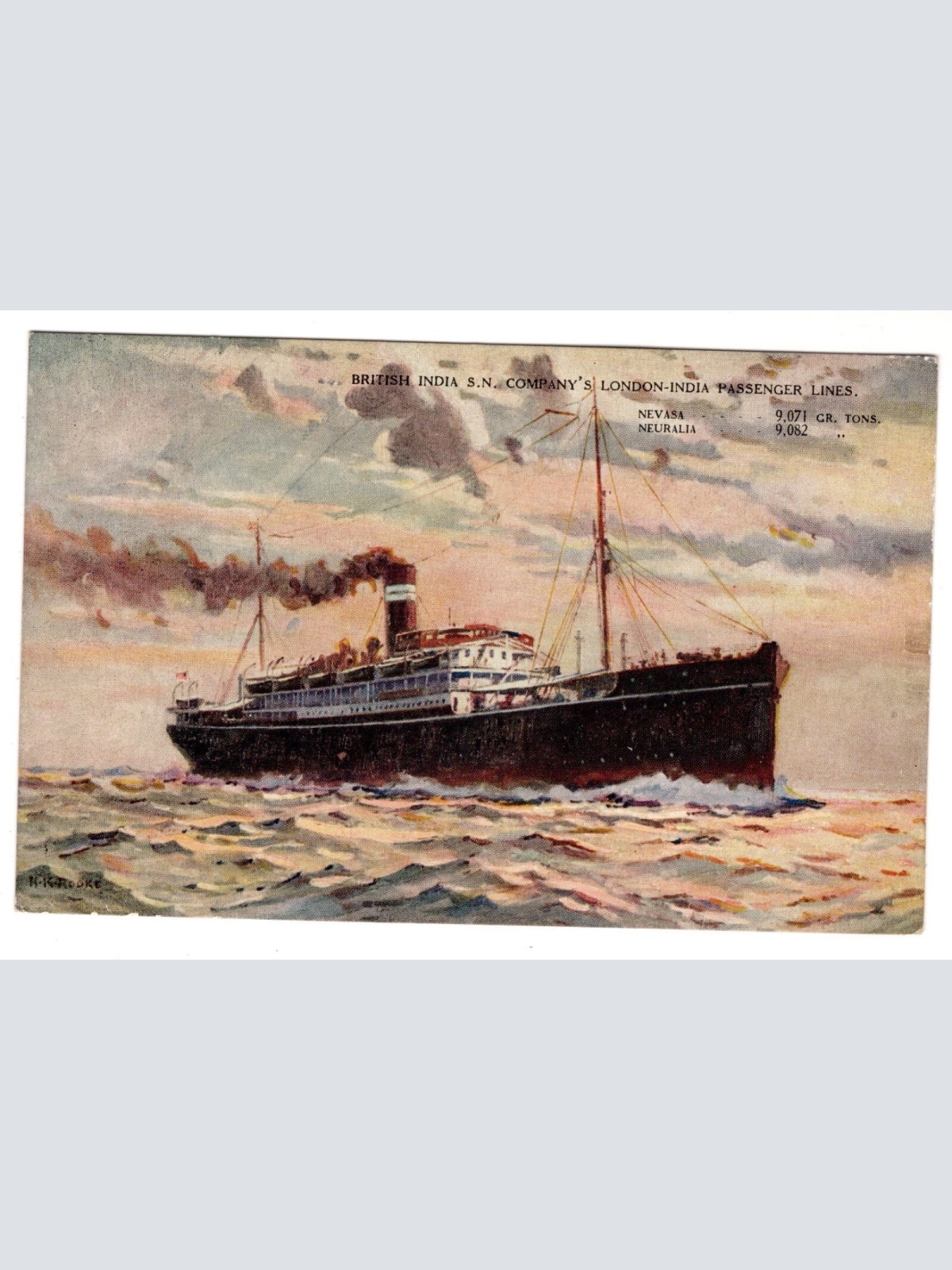 AK, London-India Passenger Lines, Ansichtskarte (S5877)