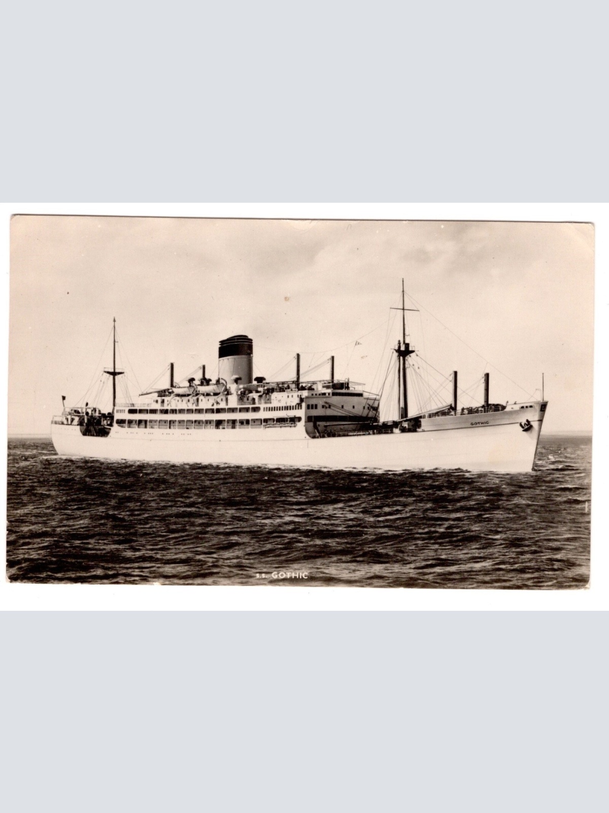 AK, s.s. Gothic, Ansichtskarte (S5899)