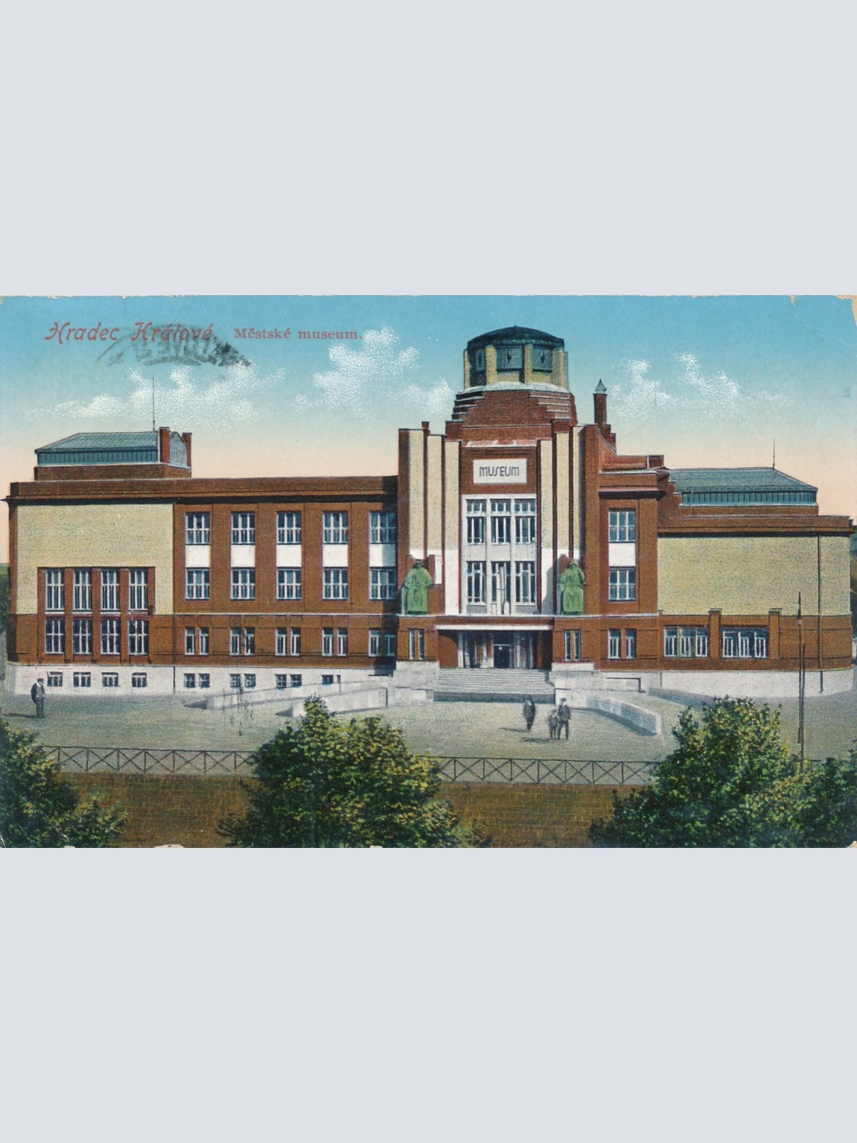 AK aus Hradec Kralove mit Museum Tschechoslowakei Ansichtskarte (14284)