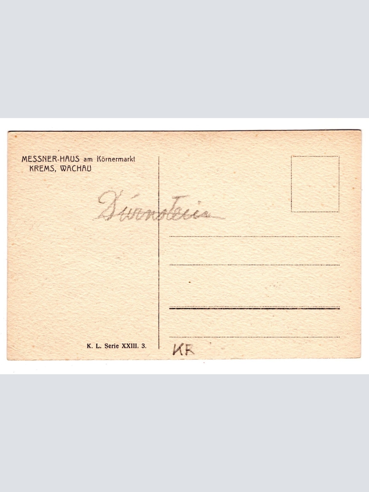 AK, Krems an der Donau, Messner-Haus, Niederösterreich, Ansichtskarte (S6007)