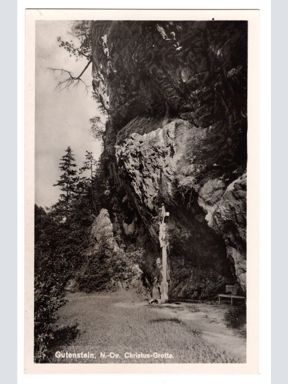 AK, Gutenstein, Christus-Grotte, Niederösterreich, Ansichtskarte (S6104)
