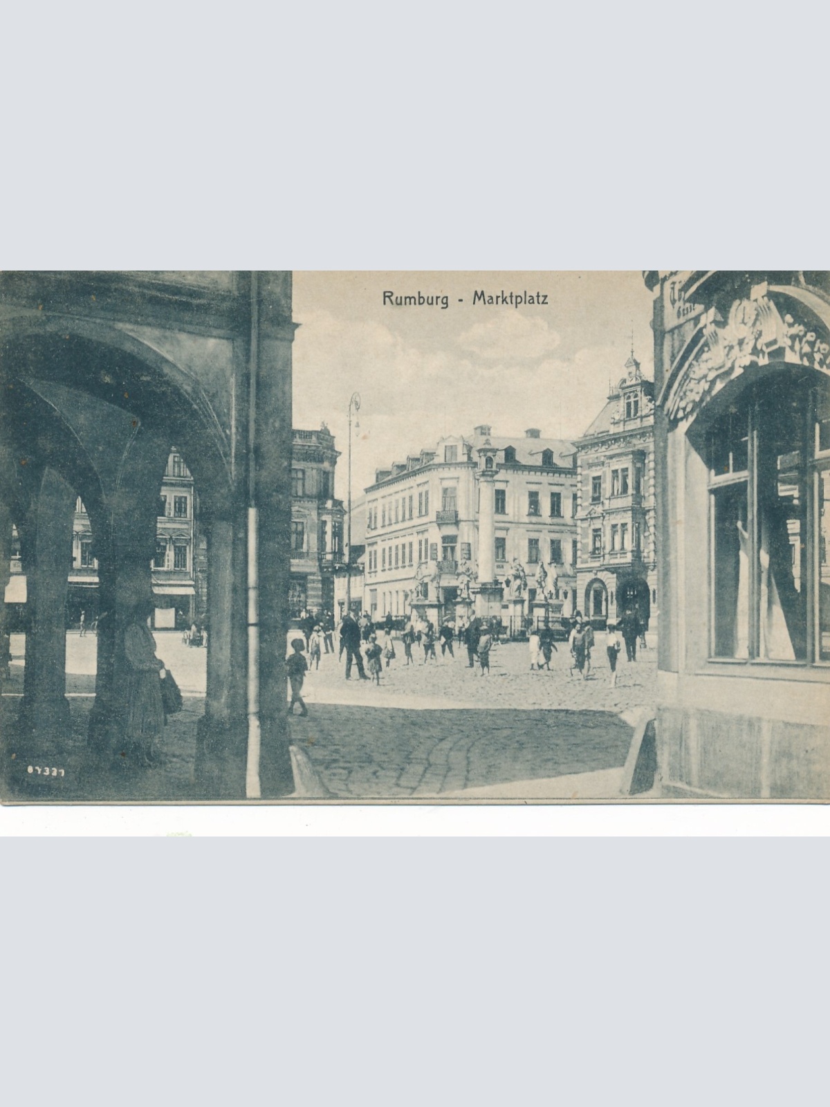 AK aus Rumburg Marktplatz Tschechoslowakei Ansichtskarte (14314)