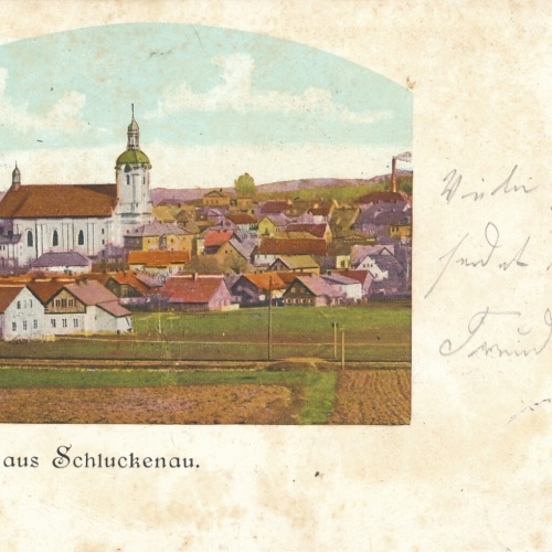 AK gruss aus Schluckenau Tschechoslowakei Ansichtskarte (14315)