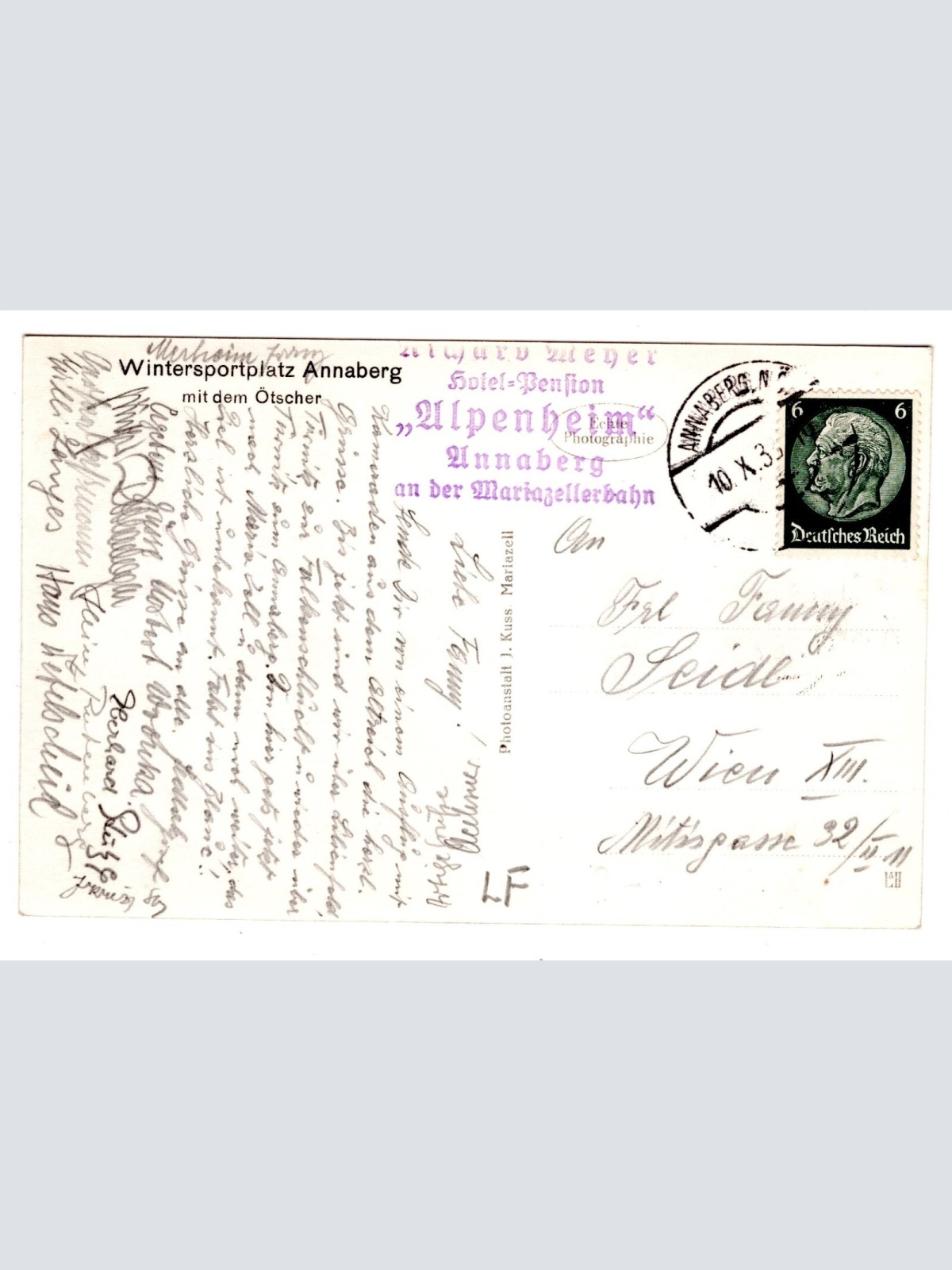 AK, Annaberg mit dem Ötscher, Niederösterreich, Ansichtskarte (S6142)