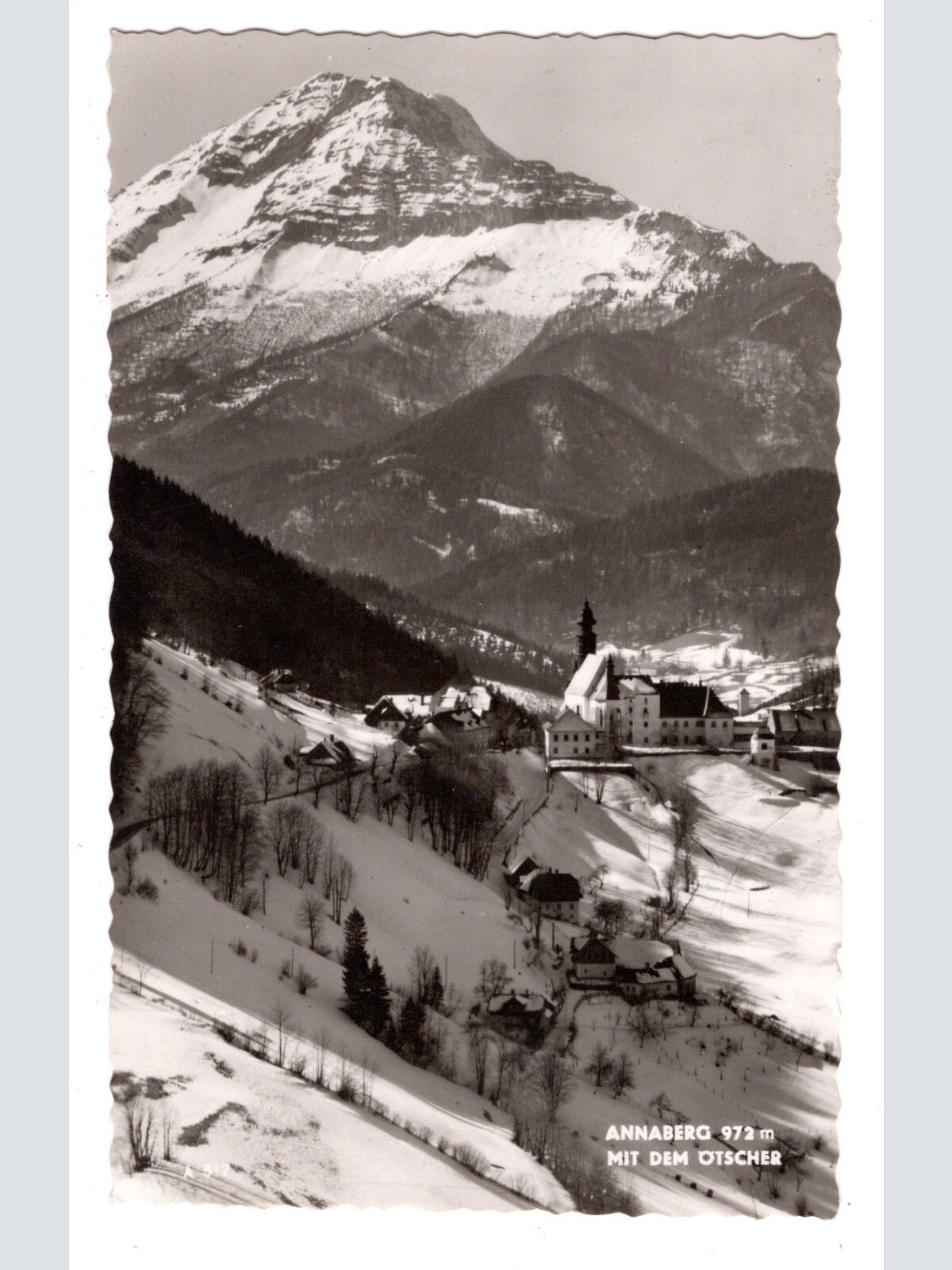 AK, Annaberg mit dem Ötscher, Niederösterreich, Ansichtskarte (S6143)