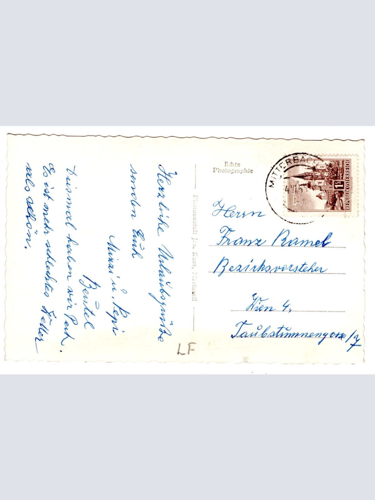 AK, Mitterbach, Ötscher, Niederösterreich, Ansichtskarte (S6157)