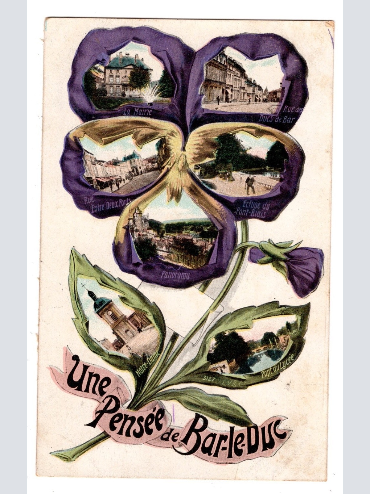 AK, une pensee de Bar-le-Duc, Frankreich, Ansichtskarte (S6186)