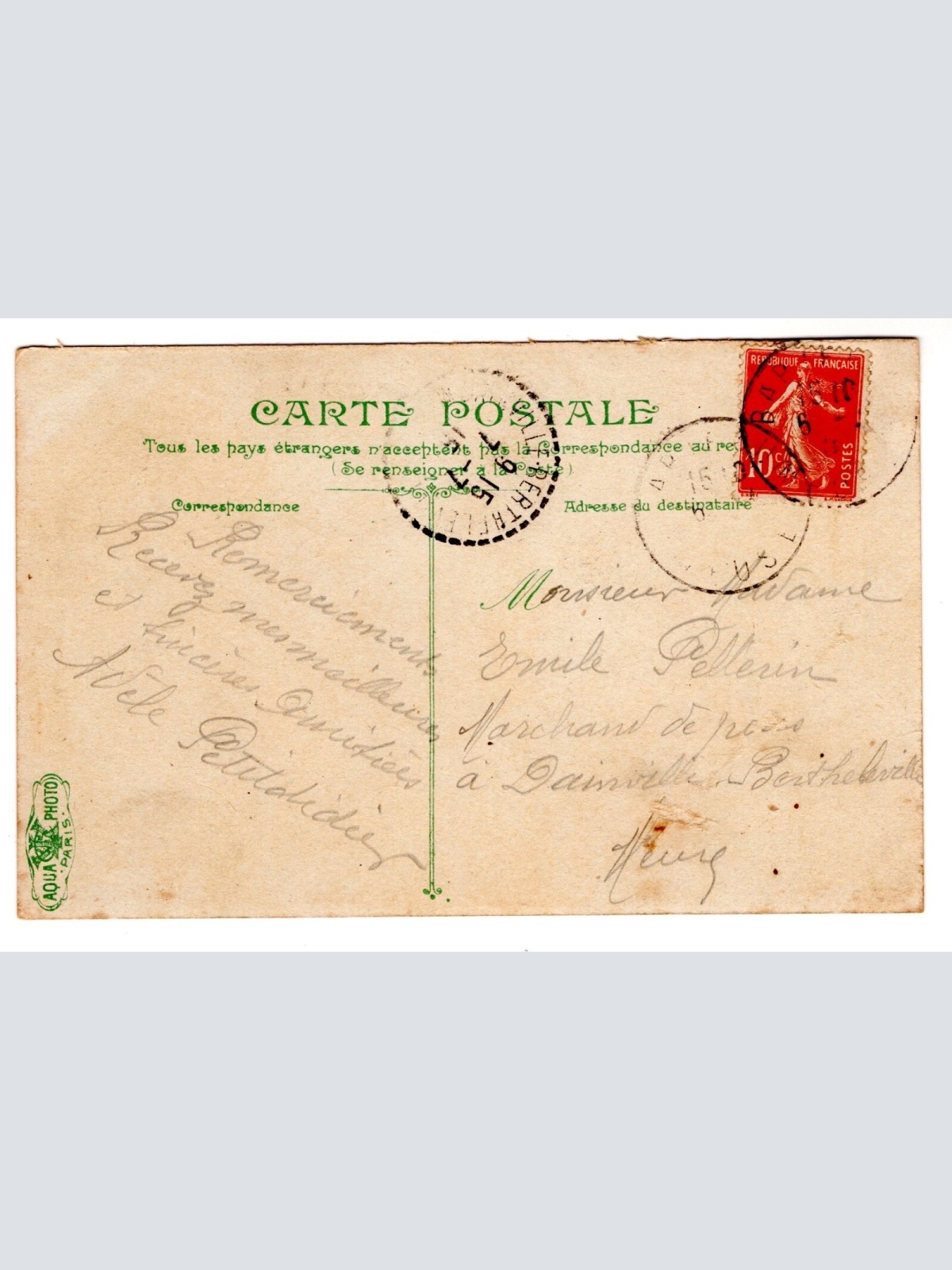 AK, une pensee de Bar-le-Duc, Frankreich, Ansichtskarte (S6186)