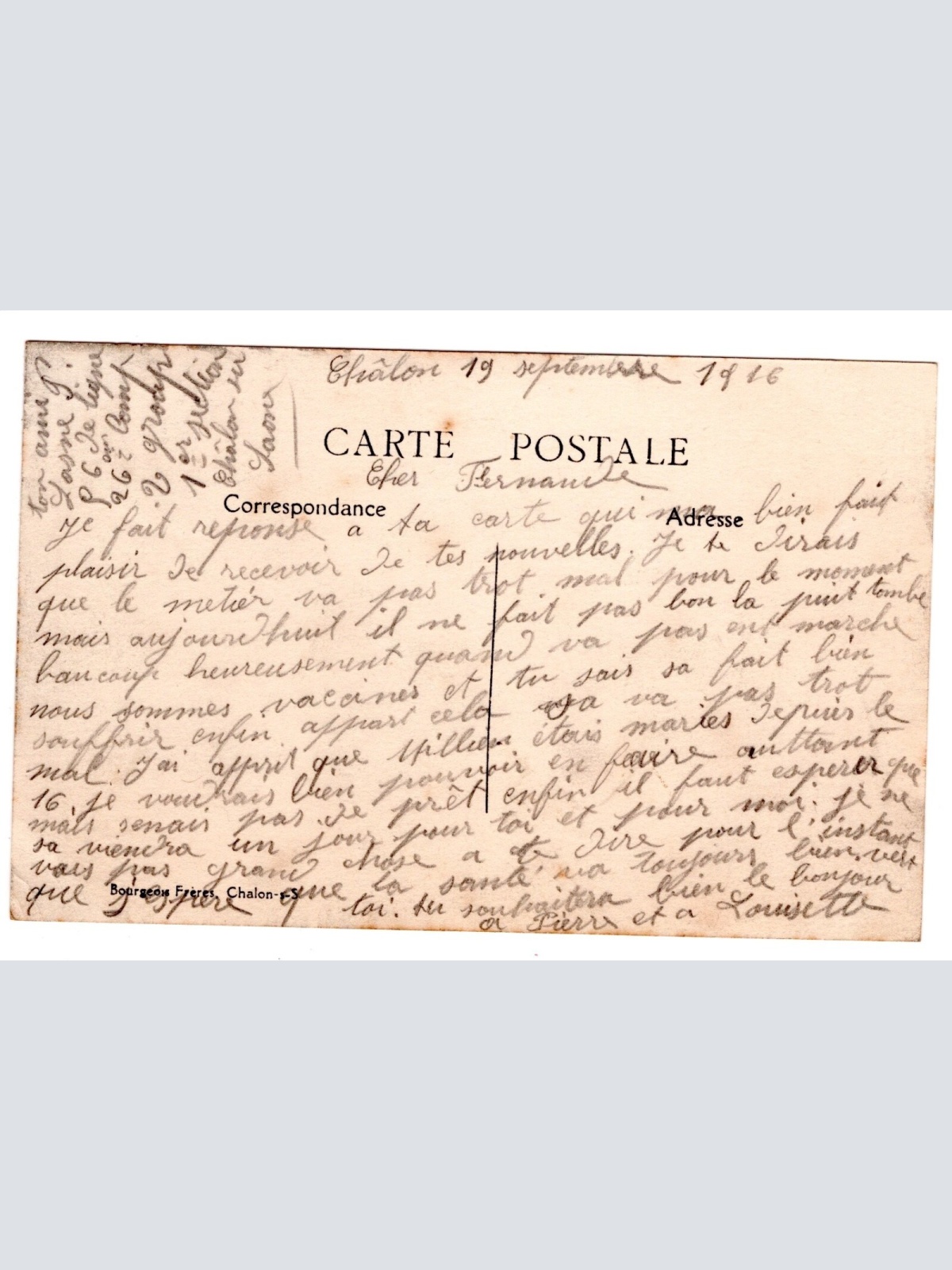 AK, Chalon-sur-Saône, Frankreich, Ansichtskarte (S6191)