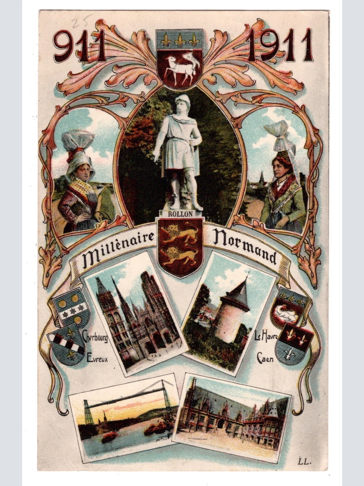 AK, Millenaire, Rollon, Normand, Frankreich, Ansichtskarte (S6210)