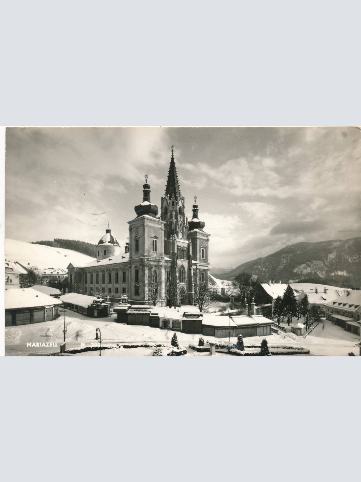 AK aus Mariazell im Winter Steiermark Ansichtskarte (14468)