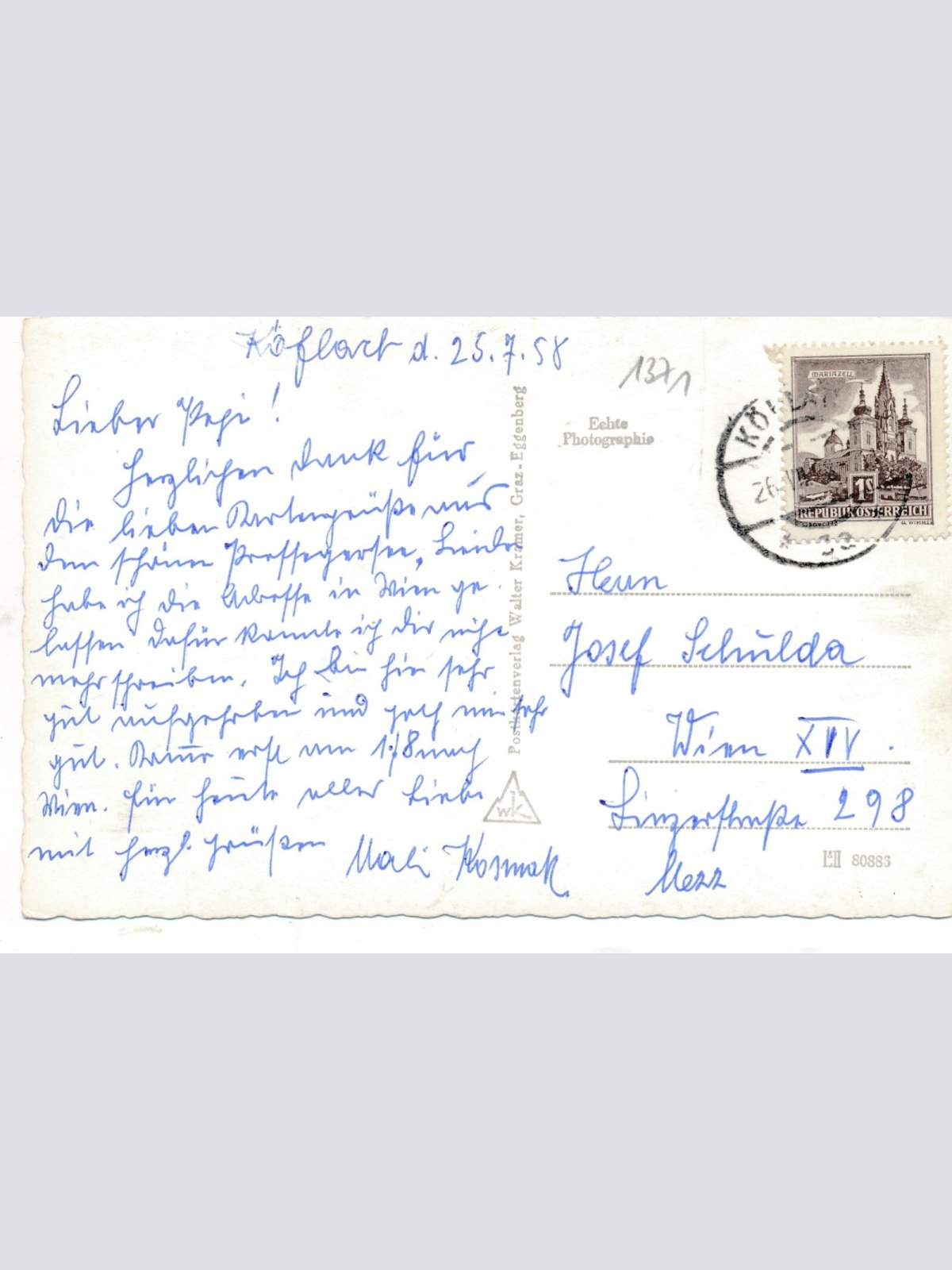 AK aus Köflach Steiermark Ansichtskarte (14482)