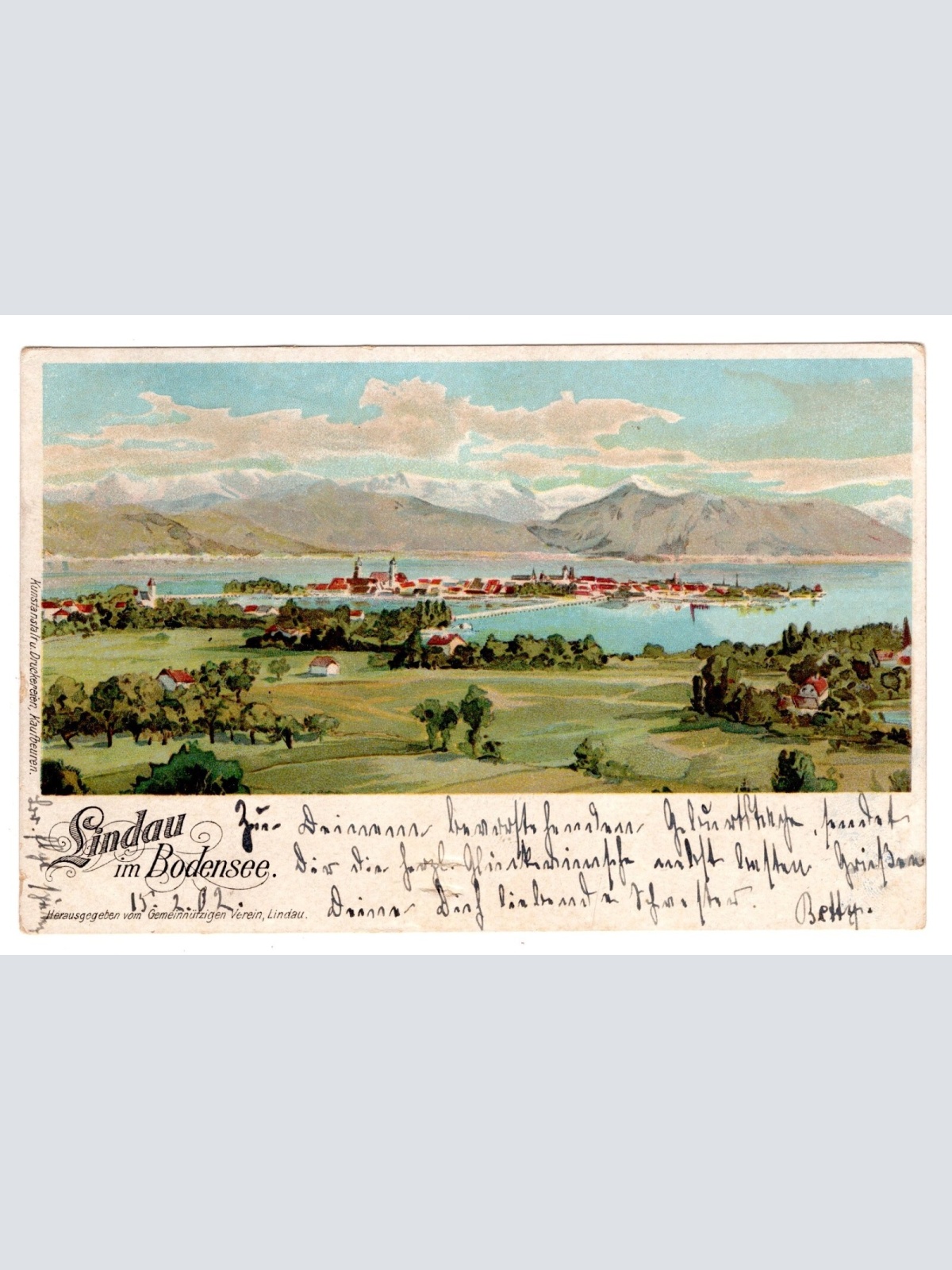 AK, Lindau im Bodensee, Bayern, Ansichtskarte (S6290)