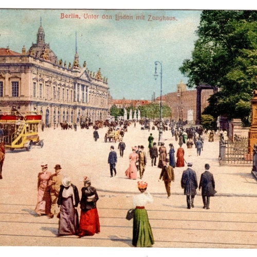 AK, Berlin, Unter den Linden mit Zeughaus, Ansichtskarte (S6302)