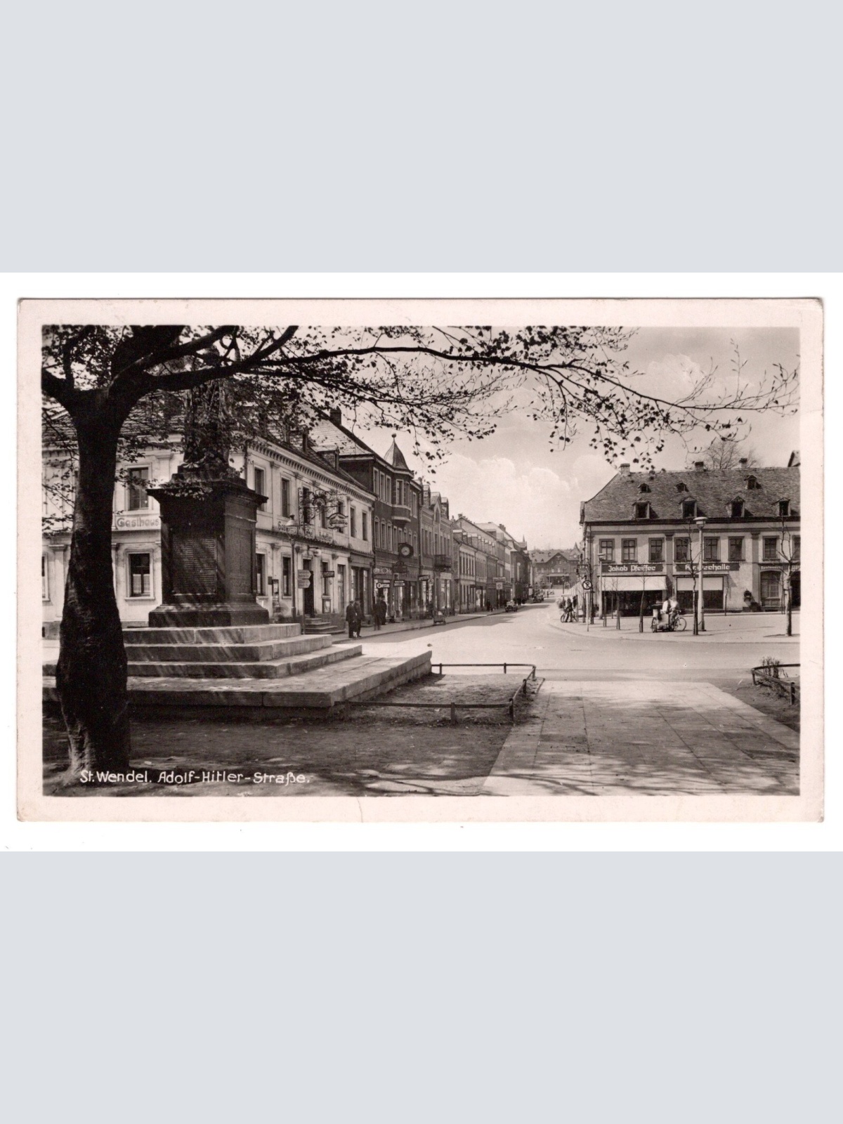 AK, St. Wendel, Adolf Hitler Straße, Saarland, Ansichtskarte (S6311)