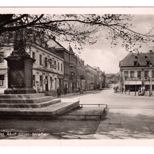 AK, St. Wendel, Adolf Hitler Straße, Saarland, Ansichtskarte (S6311)