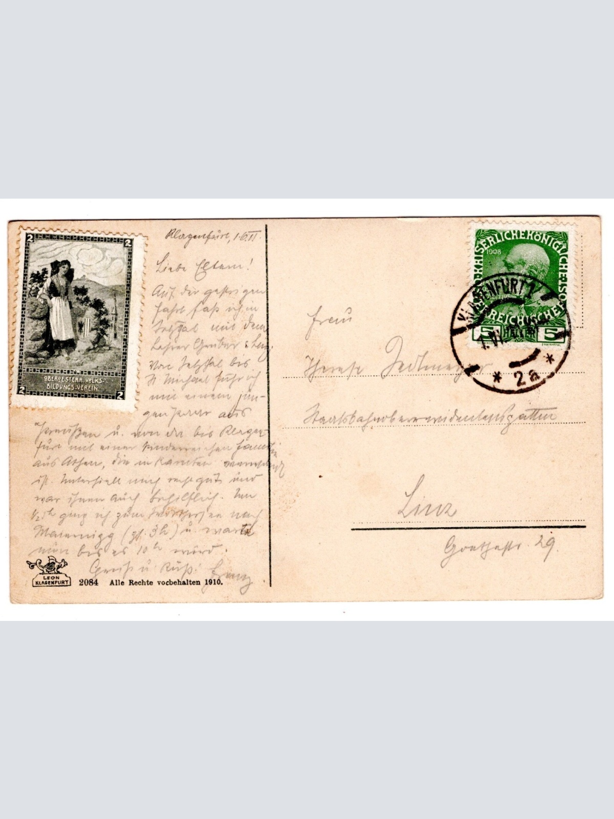 AK, Klagenfurt, Lindwurmbrunnen, Kärnten, Ansichtskarte (S6469)