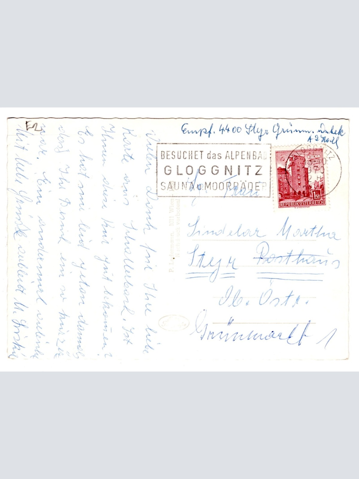 AK, Gloggnitz und Umgebung, Niederösterreich, Ansichtskarte (S6476)