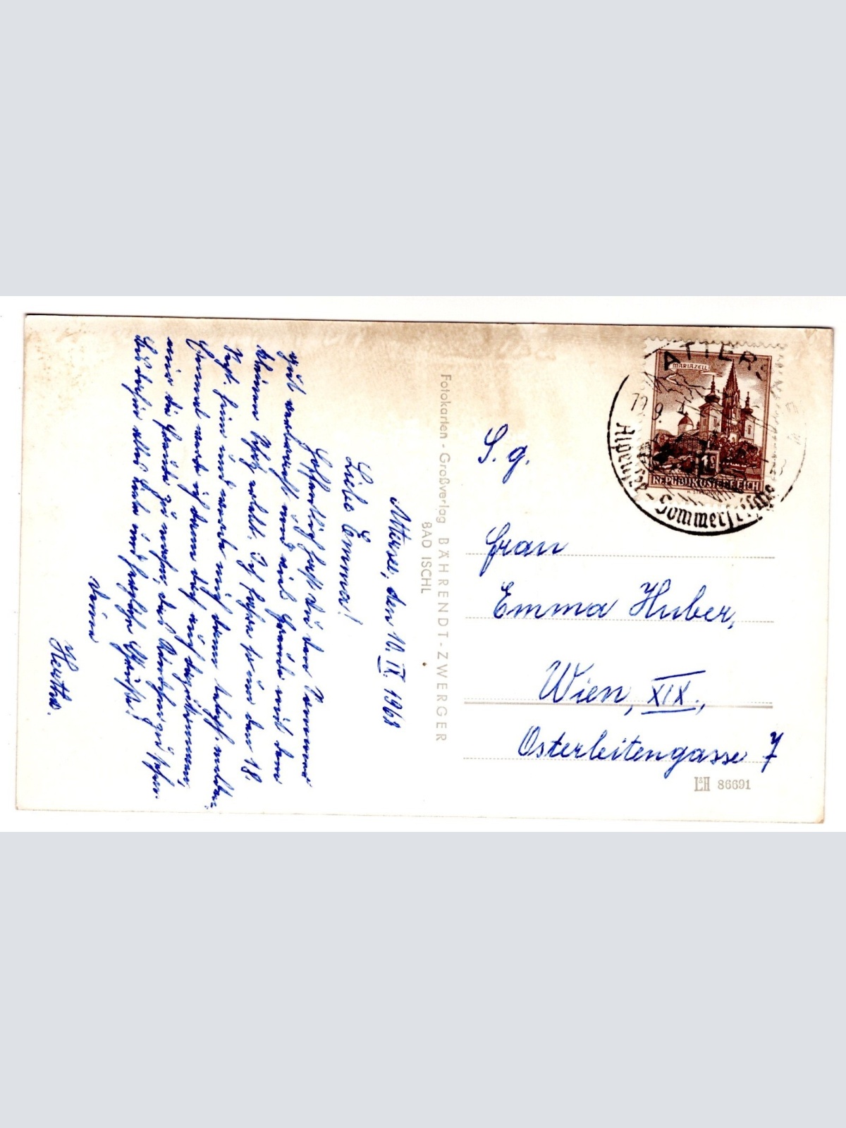 AK, Attersee am Attersee, Oberösterreich, Ansichtskarte (S6519)