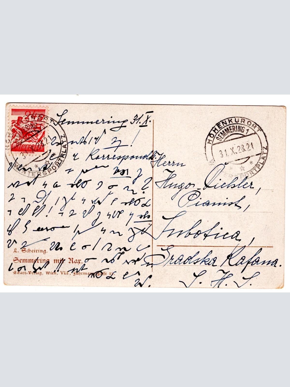 AK, Semmering mit Rax, Niederösterreich, Ansichtskarte (S6531)