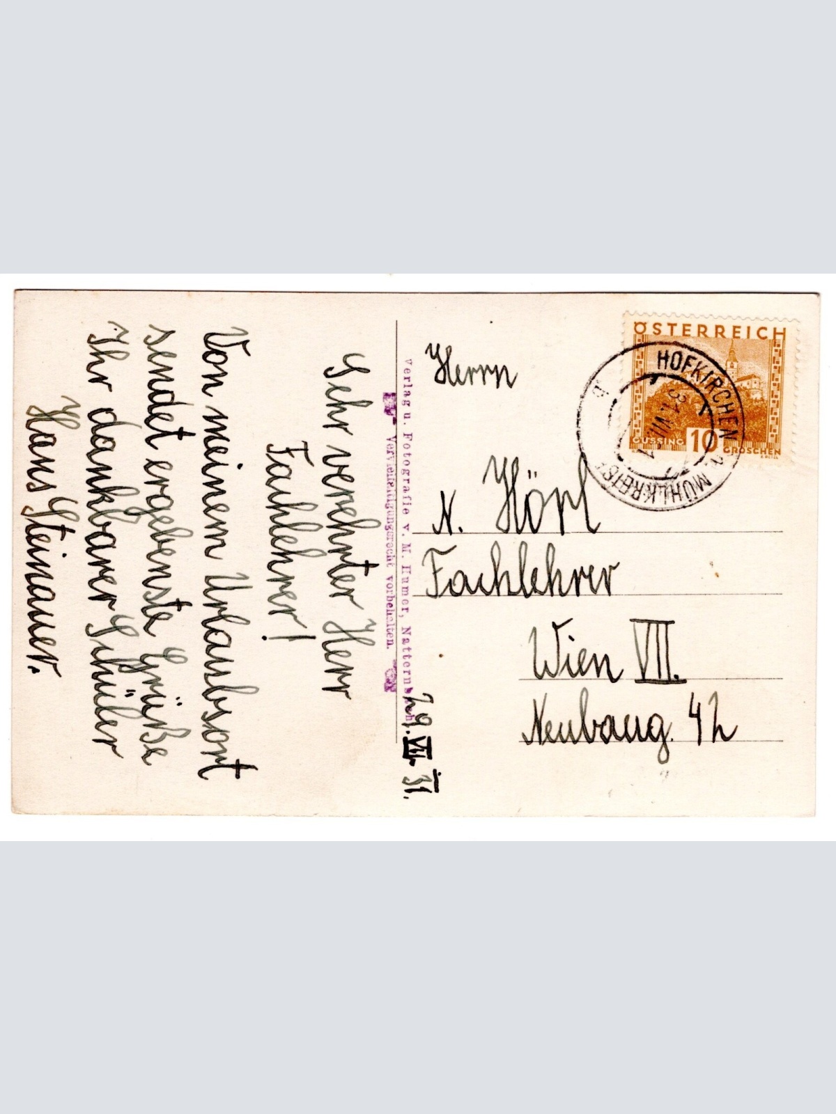 AK, Niederrana, Oberösterreich, Ansichtskarte (S6538)